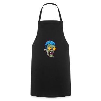 Zombie Halloween Cool - Tablier de cuisine - noir - Devant - AI Model Male 185 dark (185cm)