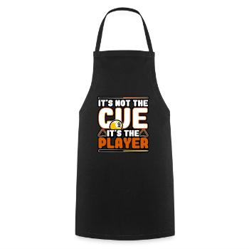 Billiards - It's Not The cue, It's The Player - Cooking Apron - black - Front - AI Model Male 185 dark (185cm)