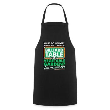 What Do You Get When You Cross A Billiard Table - Cooking Apron - black - Front - AI Model Male 185 dark (185cm)