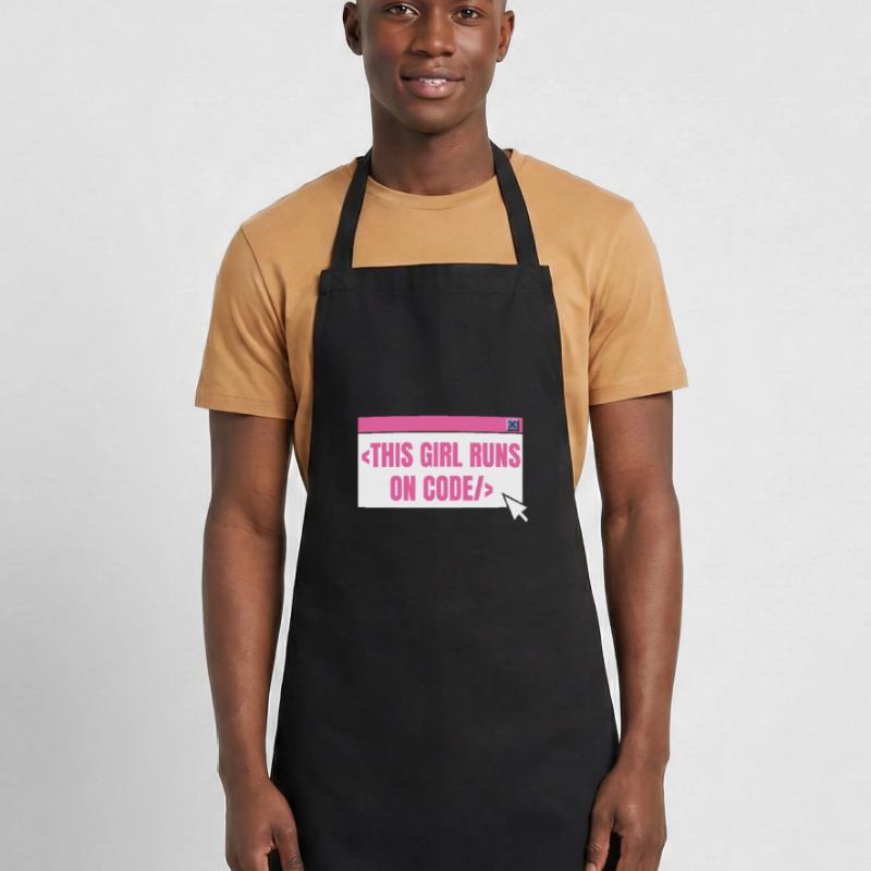 Developer Coder Programmer Girl Cooking Apron