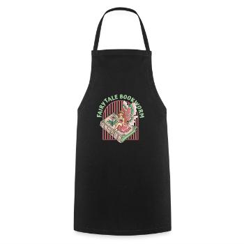 Book Bookworm Bookworm Fairy Book Fairy - Tablier de cuisine - noir - Devant - AI Model Male 185 dark (185cm)