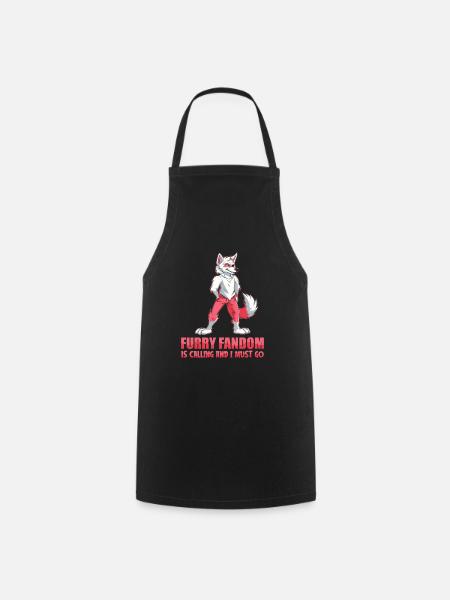 Furry Fandom Fursuits Cool - Kochschürze - Schwarz