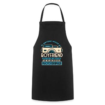 If Anyone Needs A Boyfriend Just For The Vacation - Cooking Apron - black - Front - AI Model Male 185 dark (185cm)