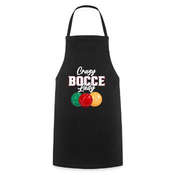 Boccia Spieler Boccia Spiel Boule - Kochschürze - Schwarz - Vorne - AI Model Male 185 dark (185cm)
