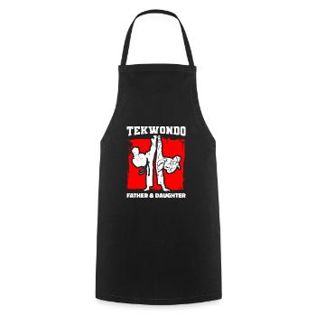 Taekwondo Vater Taekwondo Vater - Kochschürze - Schwarz - Vorne - AI Model Male 185 dark (185cm)