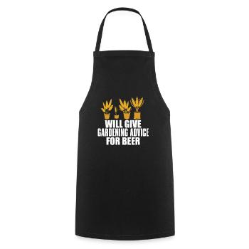 Hobby Gardener Garden Funny Garden Beer - Cooking Apron - black - Front - AI Model Male 185 dark (185cm)