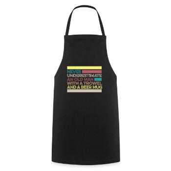 Hobby Gardener Garden Garden Beer - Cooking Apron - black - Front - AI Model Male 185 dark (185cm)