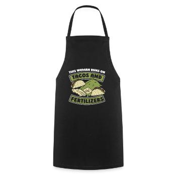 Hobby Gardener Garden Funny Garden Tacos - Tablier de cuisine - noir - Devant - AI Model Male 185 dark (185cm)