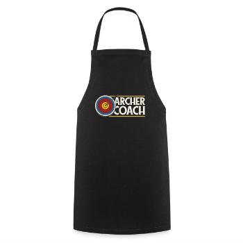 Tir à l’arc Archer Cool - Tablier de cuisine - noir - Devant - AI Model Male 185 dark (185cm)
