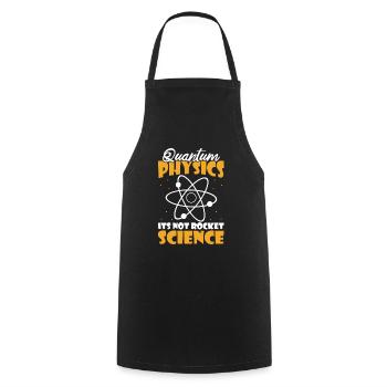 Physik Phyiker Humor Quantenphysik - Kochschürze - Schwarz - Vorne - AI Model Male 185 dark (185cm)