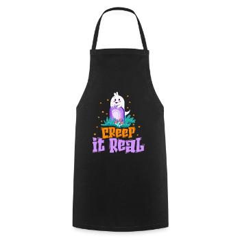 Halloween Costume Halloween Party - Cooking Apron - black - Front - AI Model Male 185 dark (185cm)