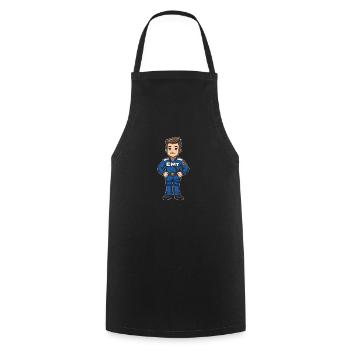 Ambulance Service Paramedic Paramedic - Cooking Apron - black - Front - AI Model Male 185 dark (185cm)