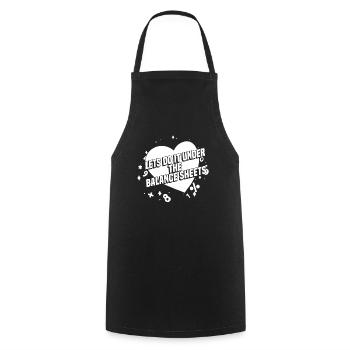Accountant Tax Advisor Lustig - Cooking Apron - black - Front - AI Model Male 185 dark (185cm)