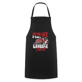 Truck Driver Trucker Truck Driver Funny - Cooking Apron - black - Front - AI Model Male 185 dark (185cm)