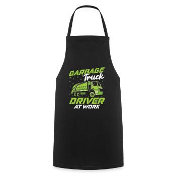 Truck Driver Trucker Truck Driver Funny - Cooking Apron - black - Front - AI Model Male 185 dark (185cm)