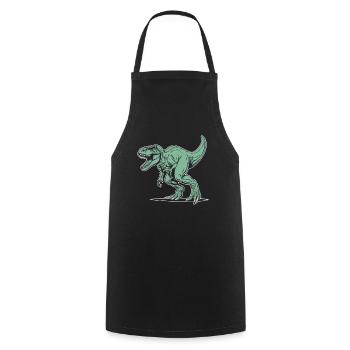 Trex T Rex Dino Grand - Tablier de cuisine - noir - Devant - AI Model Male 185 dark (185cm)