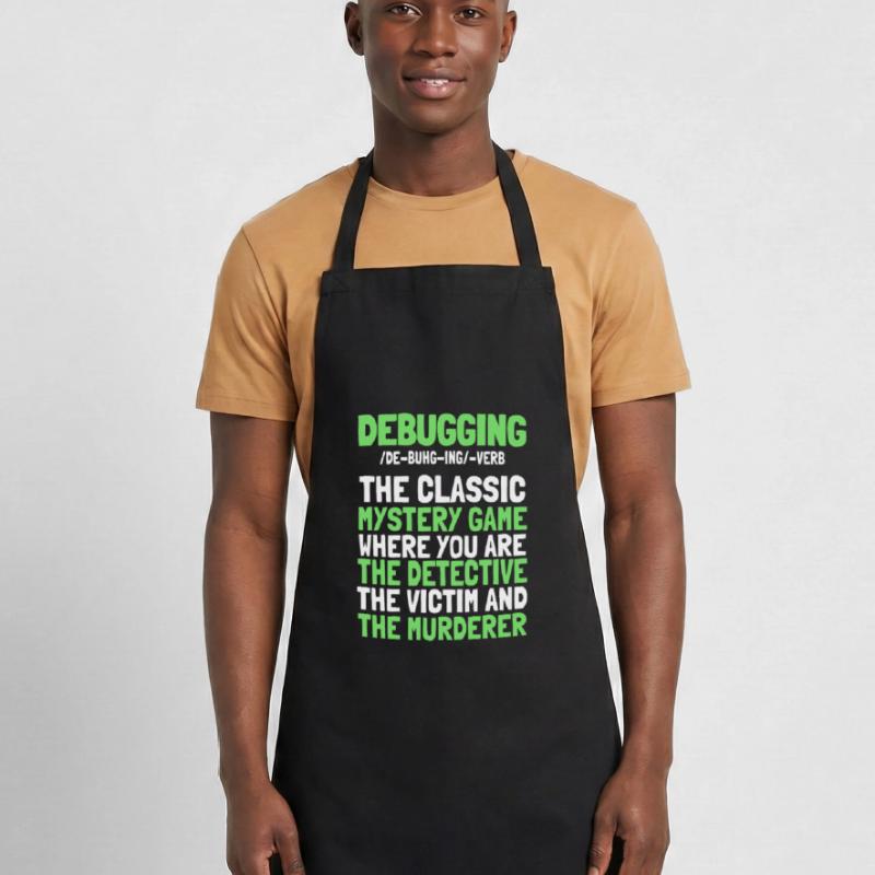 Developer, Coder, Programmer, Funny, Debugging Cooking Apron