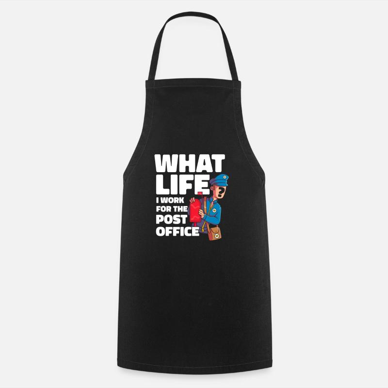 Postman Postman Funny - Cooking Apron - black