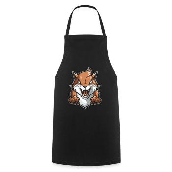 Écureuil en colère - Tablier de cuisine - noir - Devant - AI Model Male 185 dark (185cm)