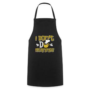 Coffee Cafe Funny I Don't Do Mornings - Cooking Apron - black - Front - AI Model Male 185 dark (185cm)