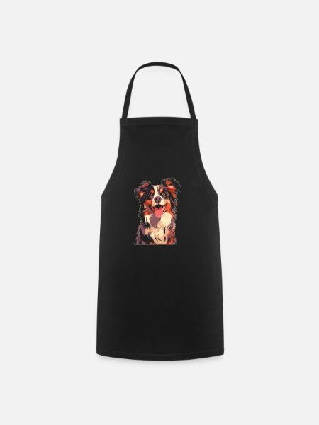 Australian Shepherd - Kochschürze - Schwarz
