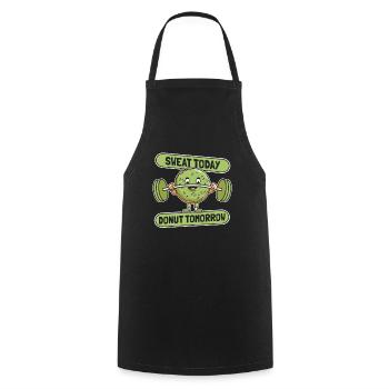 Donut Fitness Donut Gym - Tablier de cuisine - noir - Devant - AI Model Male 185 dark (185cm)