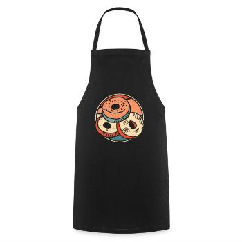Doughnut - Cooking Apron - black - Front - AI Model Male 185 dark (185cm)