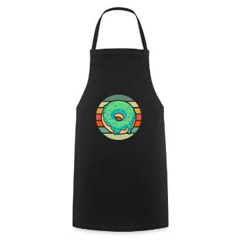 Doughnut - Cooking Apron - black - Front - AI Model Male 185 dark (185cm)