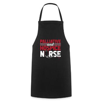 Krankenschwester Infirmière en soins palliatifs et en soins palliatifs - Tablier de cuisine - noir - Devant - AI Model Male 185 dark (185cm)