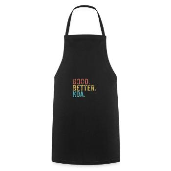 Bon mieux Koa - Tablier de cuisine - noir - Devant - AI Model Male 185 dark (185cm)
