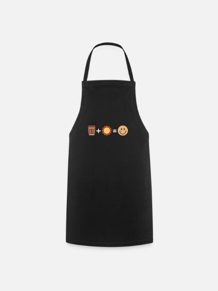 Kaffee Cafe - Kochschürze - Schwarz