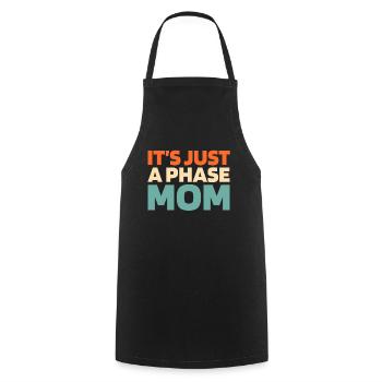 Mond Luna Just A Phase Moon - Cooking Apron - black - Front - AI Model Male 185 dark (185cm)
