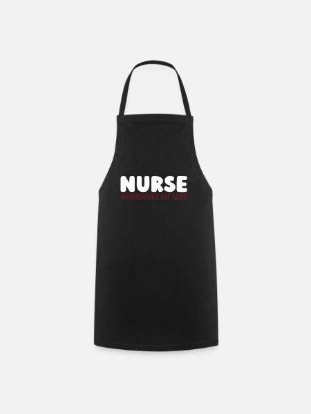 Krankenschwester - Kochschürze - Schwarz