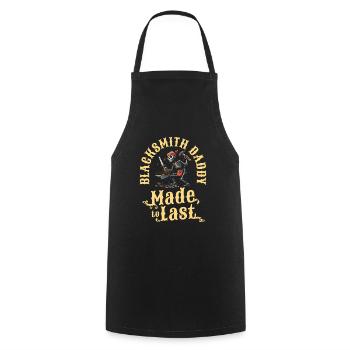 Blacksmith Metalworker Skeleton Fathers Day Dad - Cooking Apron - black - Front - AI Model Male 185 dark (185cm)