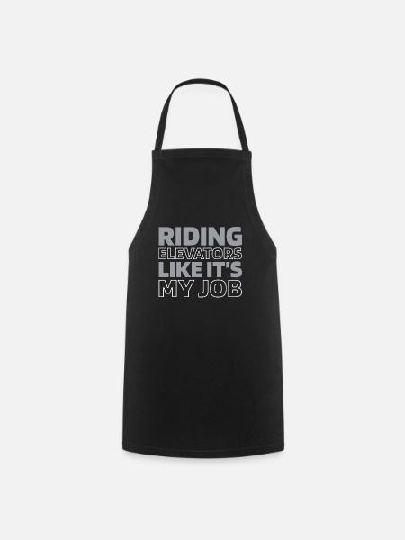 Elevator Elevator - Cooking Apron - black