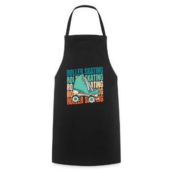 Roller Skates Roller Skating - Cooking Apron - black - Front - AI Model Male 185 dark (185cm)