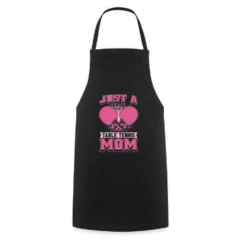 Tischtennis Pingpong Just A Table Tennis Mom - Cooking Apron - black - Front - AI Model Male 185 dark (185cm)