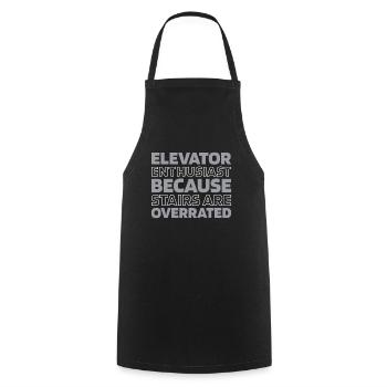 Elevator Elevator - Cooking Apron - black - Front - AI Model Male 185 dark (185cm)