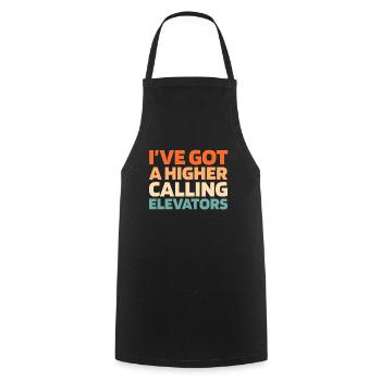 Elevator Elevator - Cooking Apron - black - Front - AI Model Male 185 dark (185cm)
