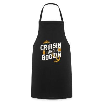 Croisière - Tablier de cuisine - noir - Devant - AI Model Male 185 dark (185cm)