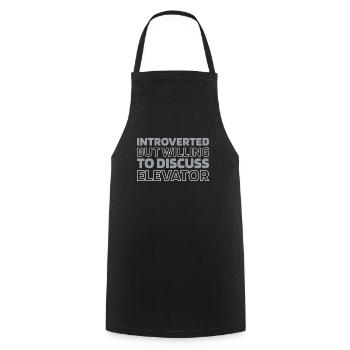 Elevator Elevator - Cooking Apron - black - Front - AI Model Male 185 dark (185cm)