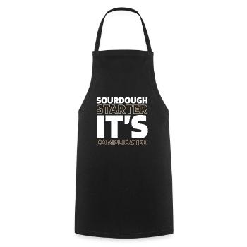 Sauerteig Brot - Kochschürze - Schwarz - Vorne - AI Model Male 185 dark (185cm)
