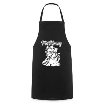 Berger Australien Chien Maman Pour Maman - Tablier de cuisine - noir - Devant - AI Model Male 185 dark (185cm)