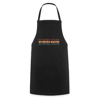 German city of Bitterfeldwolfen8 Saxony-Anhalt - Cooking Apron - black - Front - AI Model Male 185 dark (185cm)