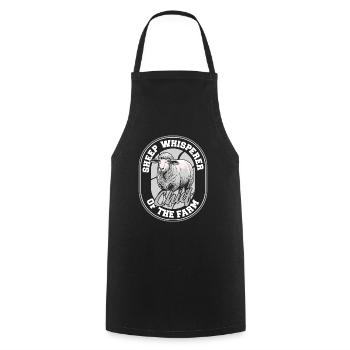 Shepherd Sheep Chief of the Farm - Cooking Apron - black - Front - AI Model Male 185 dark (185cm)