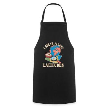 Geography Geographer - Cooking Apron - black - Front - AI Model Male 185 dark (185cm)