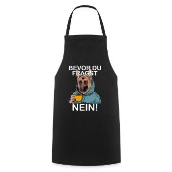 Bevor Du Fragst Nein Lustiges Deutscher - Kochschürze - Schwarz - Vorne - AI Model Male 185 dark (185cm)