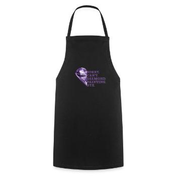 Painting Diamonds Diamond Painting Art - Cooking Apron - black - Front - AI Model Male 185 dark (185cm)