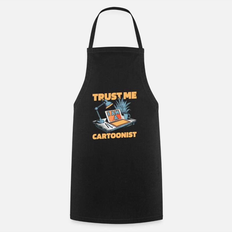 Cartoonist - Cooking Apron - black
