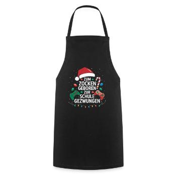 Gamer Gaming Gamer Gaming Christmas - Cooking Apron - black - Front - AI Model Male 185 dark (185cm)